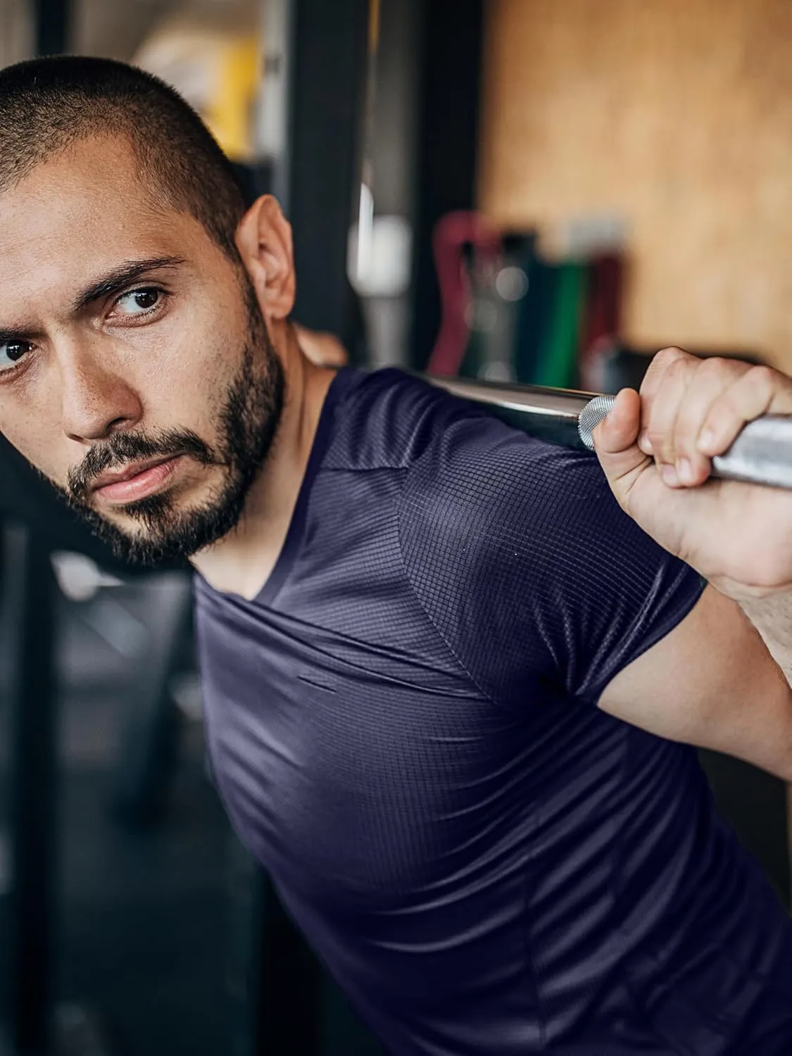 3 Pack Mens Workout Shirts Performance Gym Athletic Running Dry Fit Short Sleeve Moisture Wicking T-Shirt