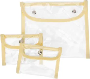 3-piece Pvc Bag Column Purse Makeup Bags Travel Storage Pouches Ladies Wallet Travel Wallet Portable Organizer Change Pouch
