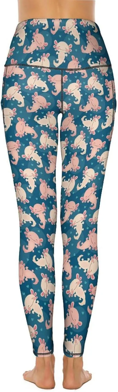 80s 90s Retro Yoga Pants for Women Tummy Control Workout Leggings with Pockets Stretchy High Waist Work Casual Pants