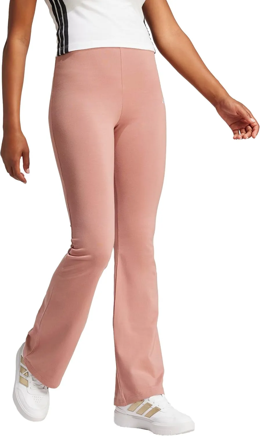 adidas Women's Essentials Small Logo Flared Leggings