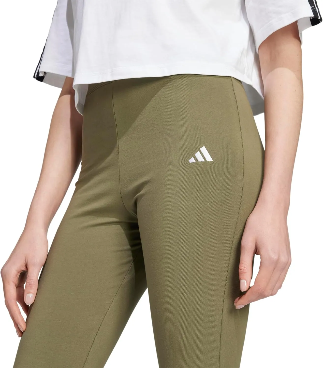 adidas Women's Essentials Small Logo Flared Leggings