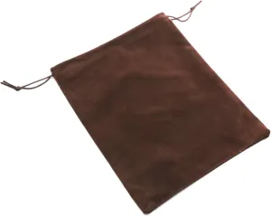 Aestivate 8 Pack Large Velvet Drawstring Pouch, Velvet Bag 810 Inch Storage Bag Cosmetics Pouches Dust Bag 8 Pieces (Brown)