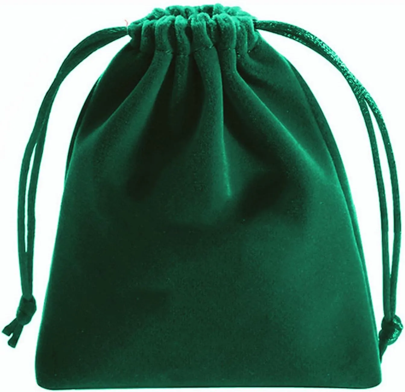 Aestivate 8 Pack Large Velvet Drawstring Pouch, Velvet Bag 810 Inch Storage Bag Cosmetics Pouches Dust Bag 8 Pieces (Green)
