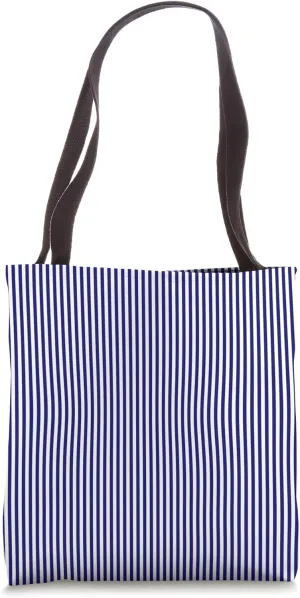 Alaska Midnight Blue Pinstripe with Northern Stillness Tote Bag