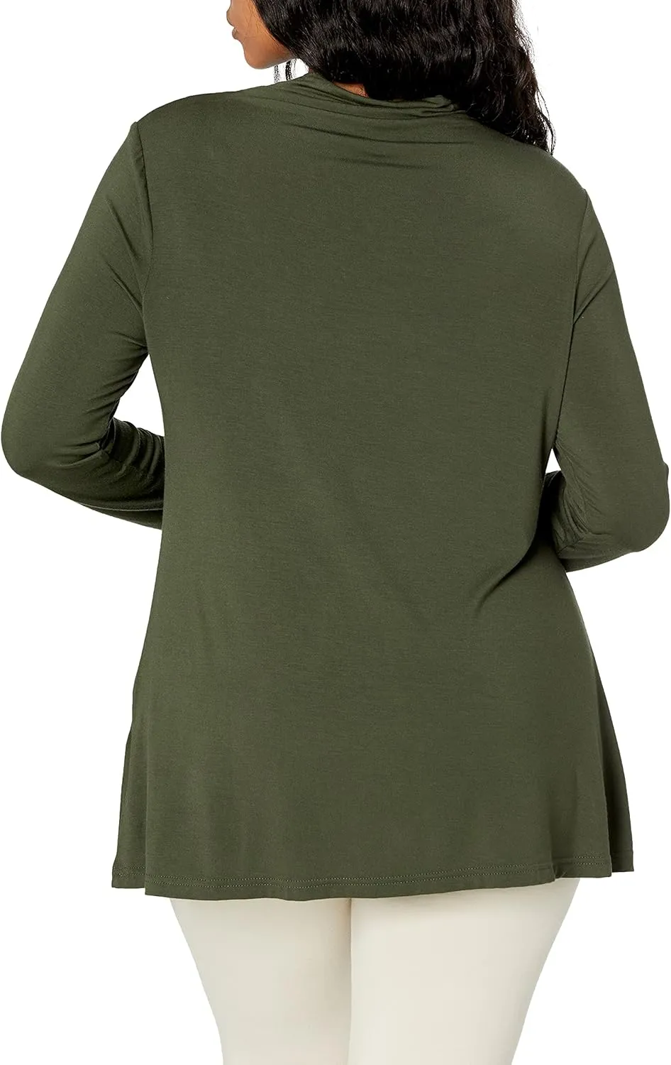 Amazon Essentials Women's Jersey Long-Sleeve Mock Neck Swing Tunic (Previously Daily Ritual)