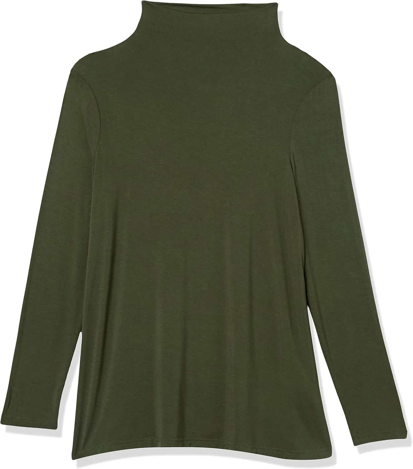 Amazon Essentials Women's Jersey Long-Sleeve Mock Neck Swing Tunic (Previously Daily Ritual)