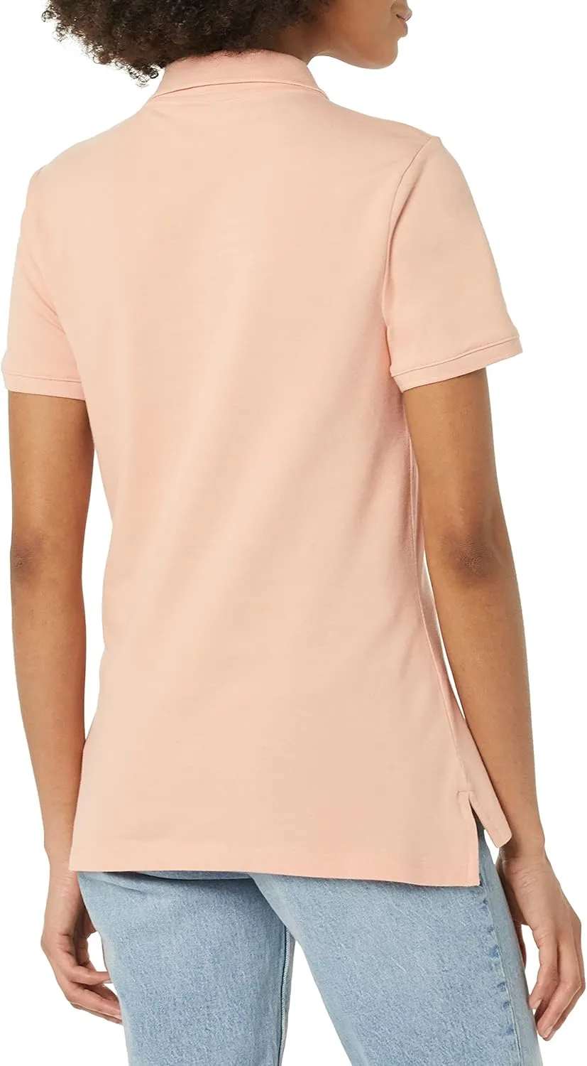 Amazon Essentials Women's Short-Sleeve Polo Shirt (Available in Plus Size)