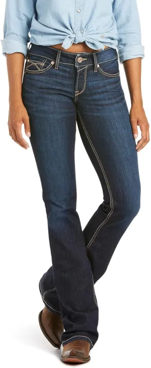 ARIAT Women's R.e.a.l. Mid Rise Arrow Fit Jocelyn Boot Cut Jean