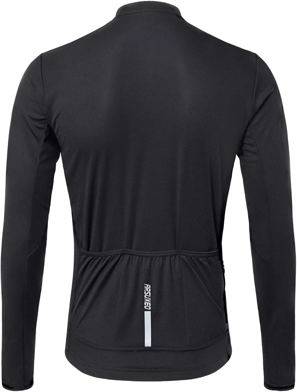 ARSUXEO Men's Cycling Jersey Long Sleeve Slim Fit Bike Jersey Biking Bicycle Cycling Shirt