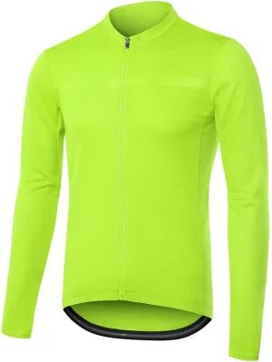 ARSUXEO Men's Cycling Jersey Long Sleeve Slim Fit Bike Jersey Biking Bicycle Cycling Shirt