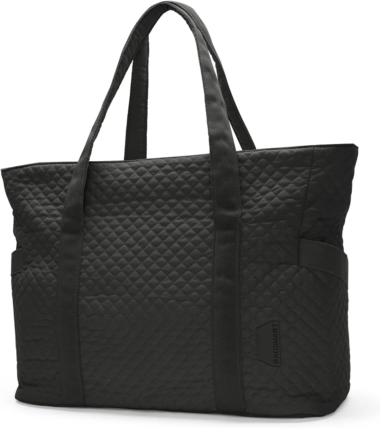 BAGSMART Large Tote Bag For Women, Travel Shoulder Bag Top Handle Handbag with Yoga Mat Buckle for Gym, Work, Travel