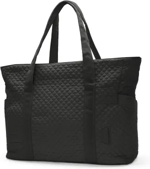 BAGSMART Large Tote Bag For Women, Travel Shoulder Bag Top Handle Handbag with Yoga Mat Buckle for Gym, Work, Travel
