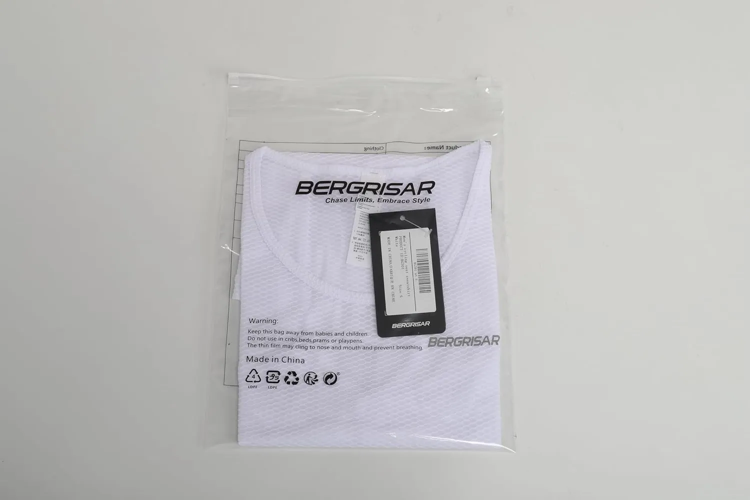 BERGRISAR Cycling Base Layer Men Anti-Sweat Cycling Jersey Sleeveless Quick Dry Bicycle Undershirt