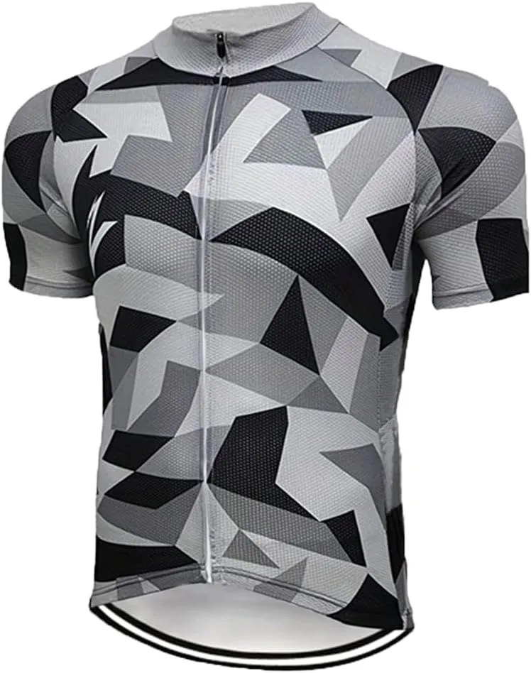 Bike Jersey Male Cycling Shirt Tops Bicycle Clothing Quick Dry Racing Cycling T-Shirts Short Sleeve with Pockets