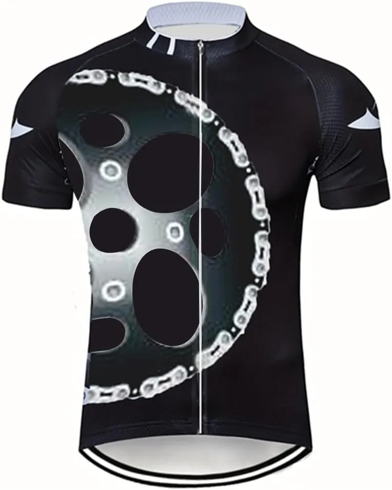 Bike Jersey Male Cycling Shirt Tops Bicycle Clothing Quick Dry Racing Cycling T-Shirts Short Sleeve with Pockets