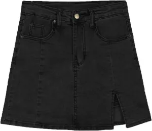 Bloomy Skorts, Bloomy High-Waisted Jean Skorts with Side Slit And Pockets, Jean Skirt for Women Denim