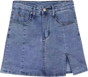 Bloomy Skorts, Bloomy Jean Skorts for Woman High Waisted Casual Stretchy