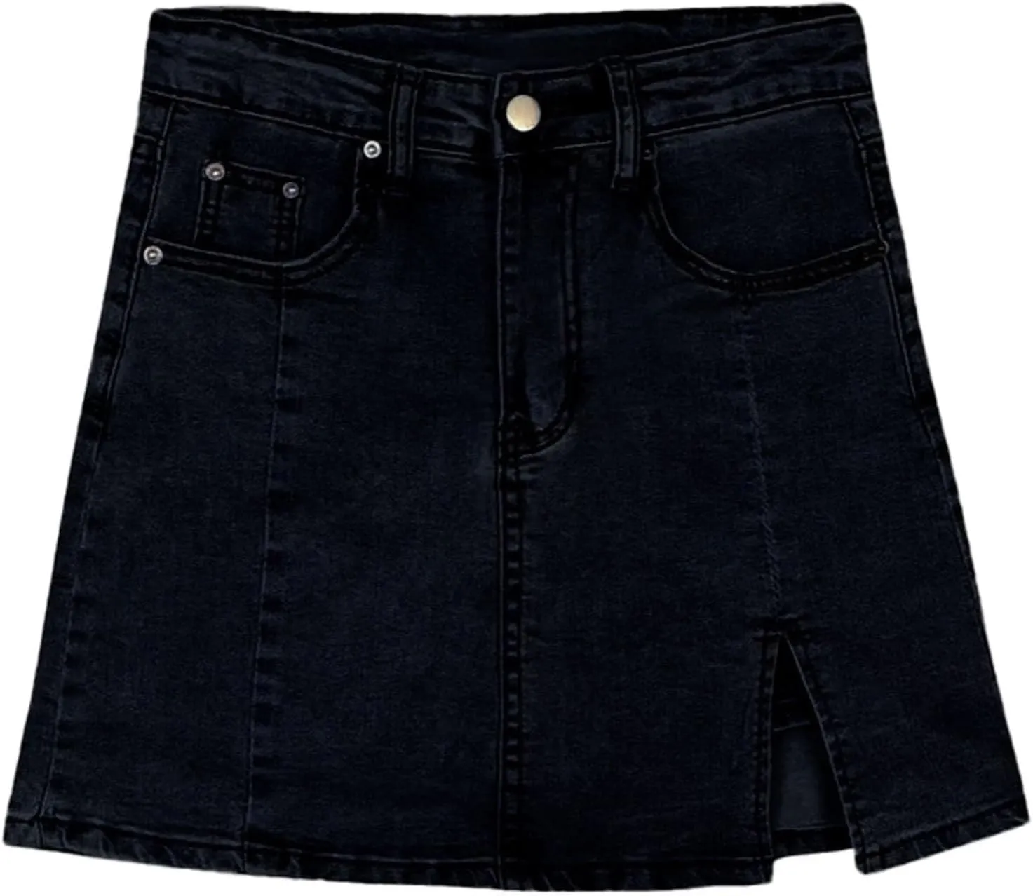 Bloomy Skorts, Bloomy Jean Skorts for Woman High Waisted Casual Stretchy