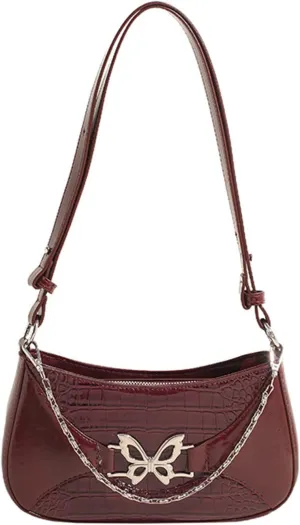 Bow Shoulder Bag for Women Small Womens Purses and Handbags Designer Hobo Bags with Zipper Everyday Crossbody Purse