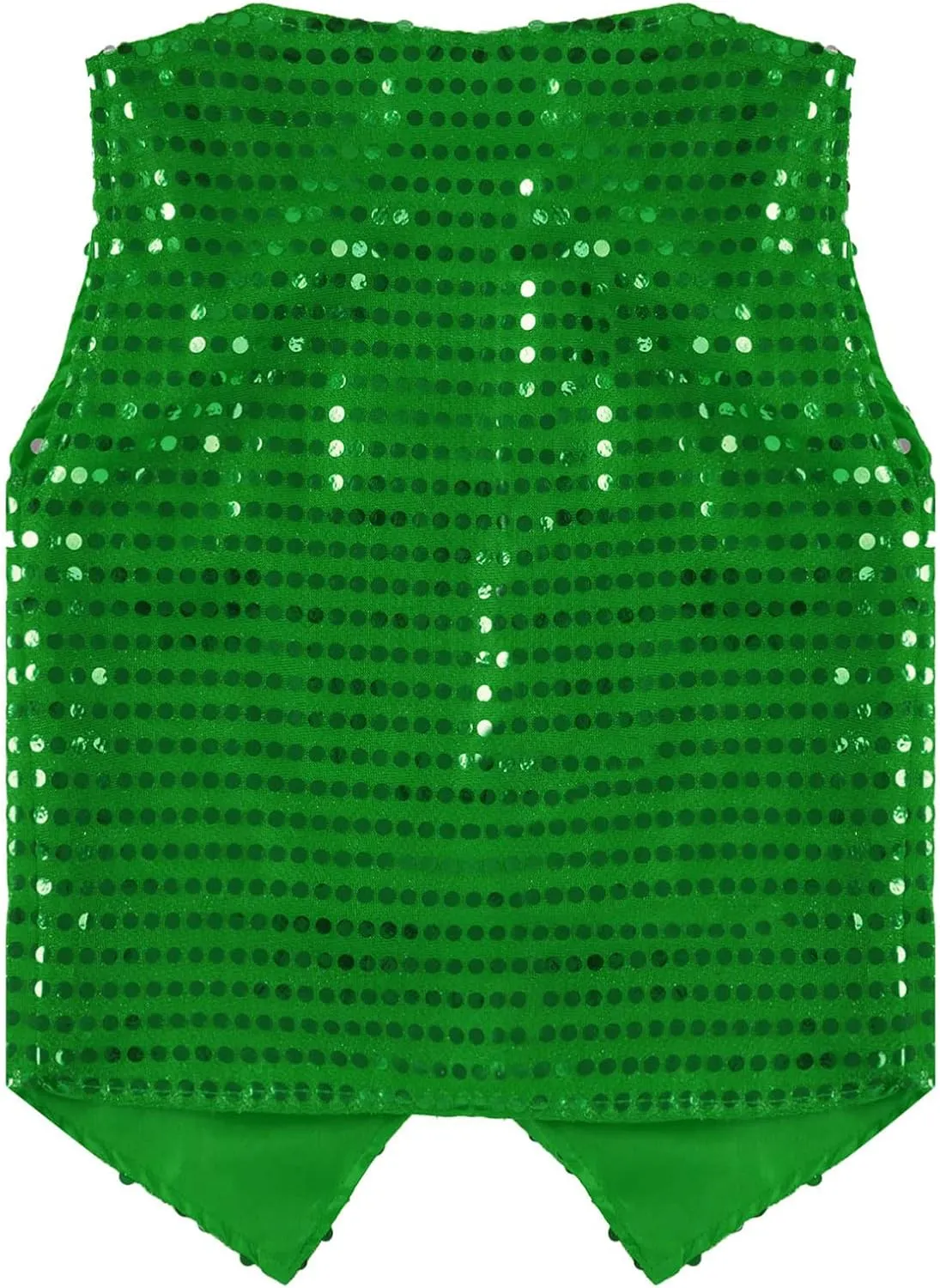 Boys Girls Sequin Waistcoat Sleeveless Hip-hop Jazz Dance Stage Performance Costume Vest Tops