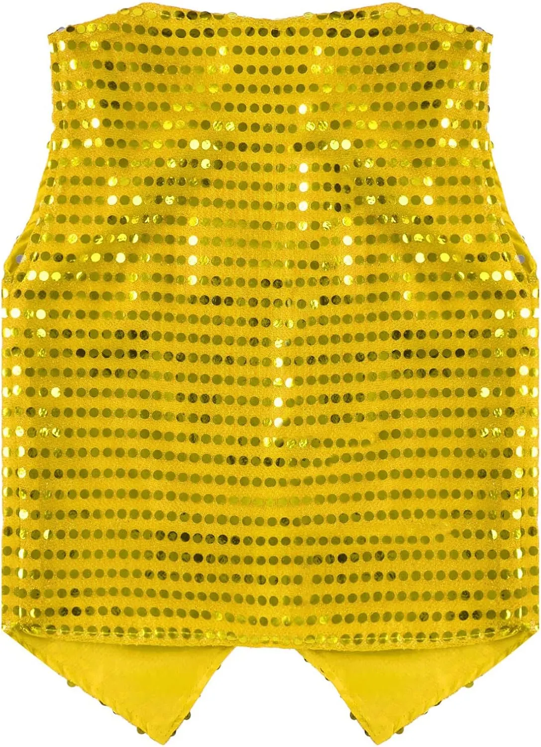 Boys Girls Sequin Waistcoat Sleeveless Hip-hop Jazz Dance Stage Performance Costume Vest Tops