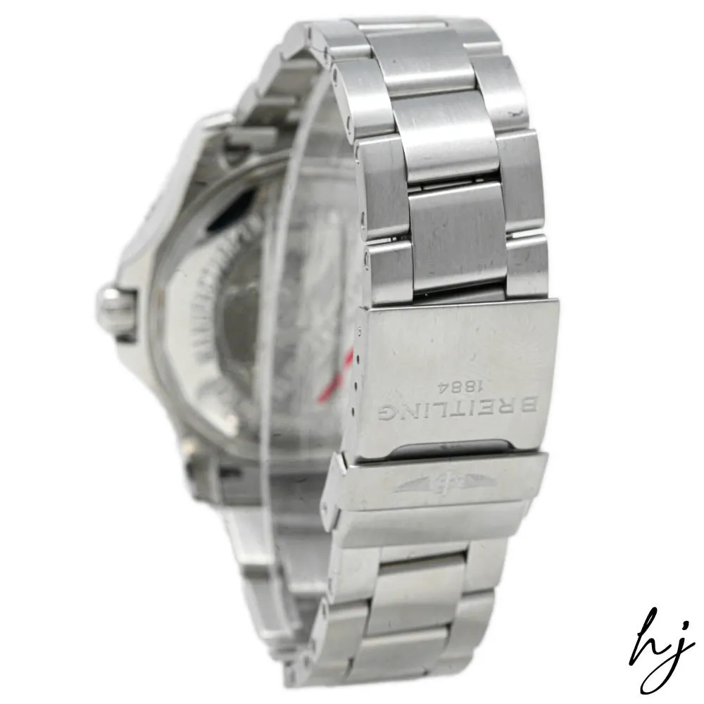 Breilting Men's Superocean Stainless Steel 44mm Black Stick Dial Watch Reference #: Y1739310/BF45
