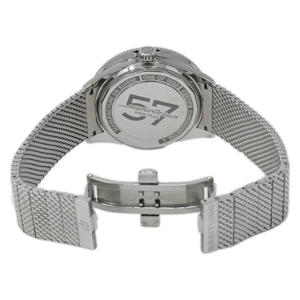 Breitling Men's Superocean Heritage 57 Stainless Steel 42mm Blue Rainbow Dial Watch Reference #: A103702A1C1A1