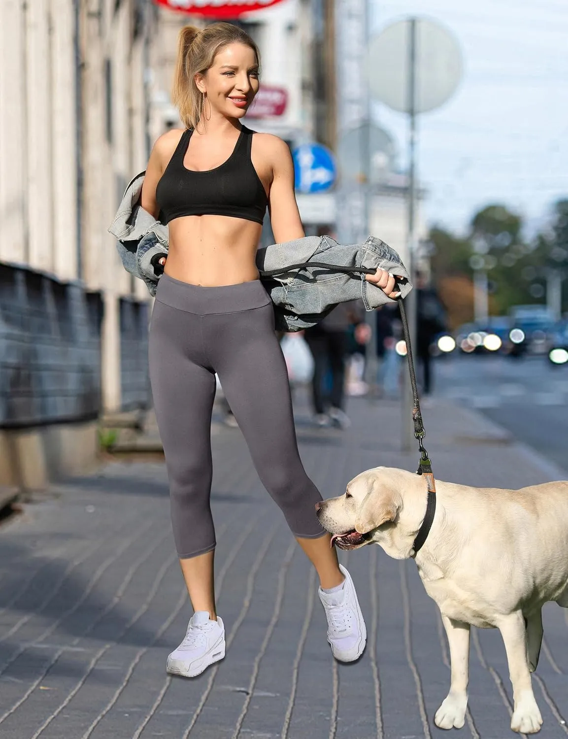 Buttery Soft High Waisted Capri Leggings for Women - Tummy Control, No See Through, Workout Yoga Pants