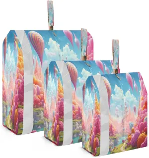 Colorful Candy World Sweet Compression Packing Cubes Luggage Organizer Bags for Travel Suitcase Organizer for Carry on Suitcases