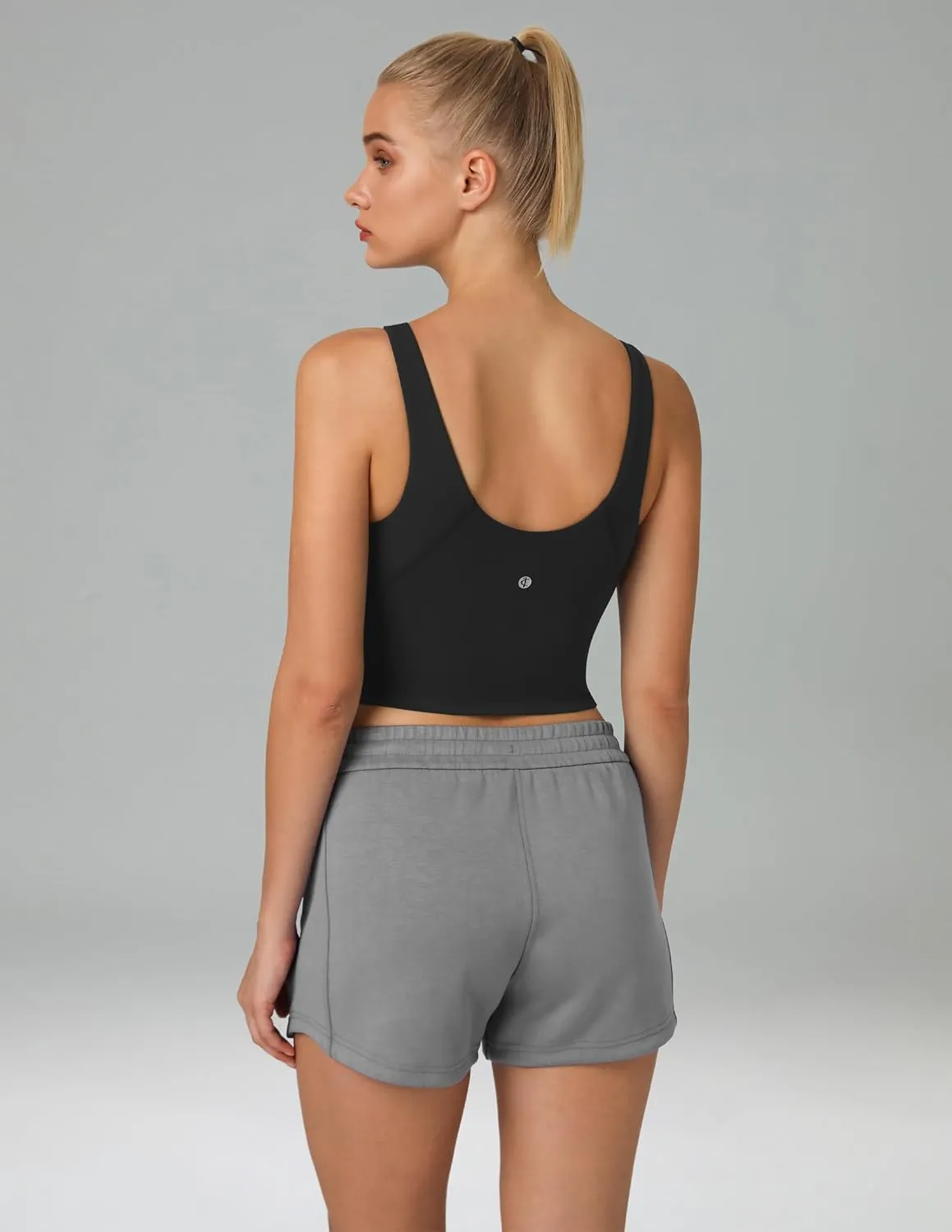 Colorfulkoala Dreamlux Womens Padded Sports Bra High Neck U-Back Yoga Running Workout Athletic Tank Top with Removable Cups