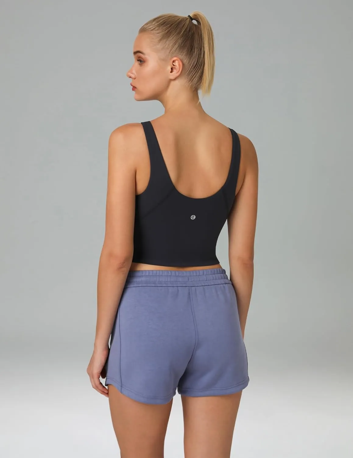 Colorfulkoala Dreamlux Womens Padded Sports Bra High Neck U-Back Yoga Running Workout Athletic Tank Top with Removable Cups