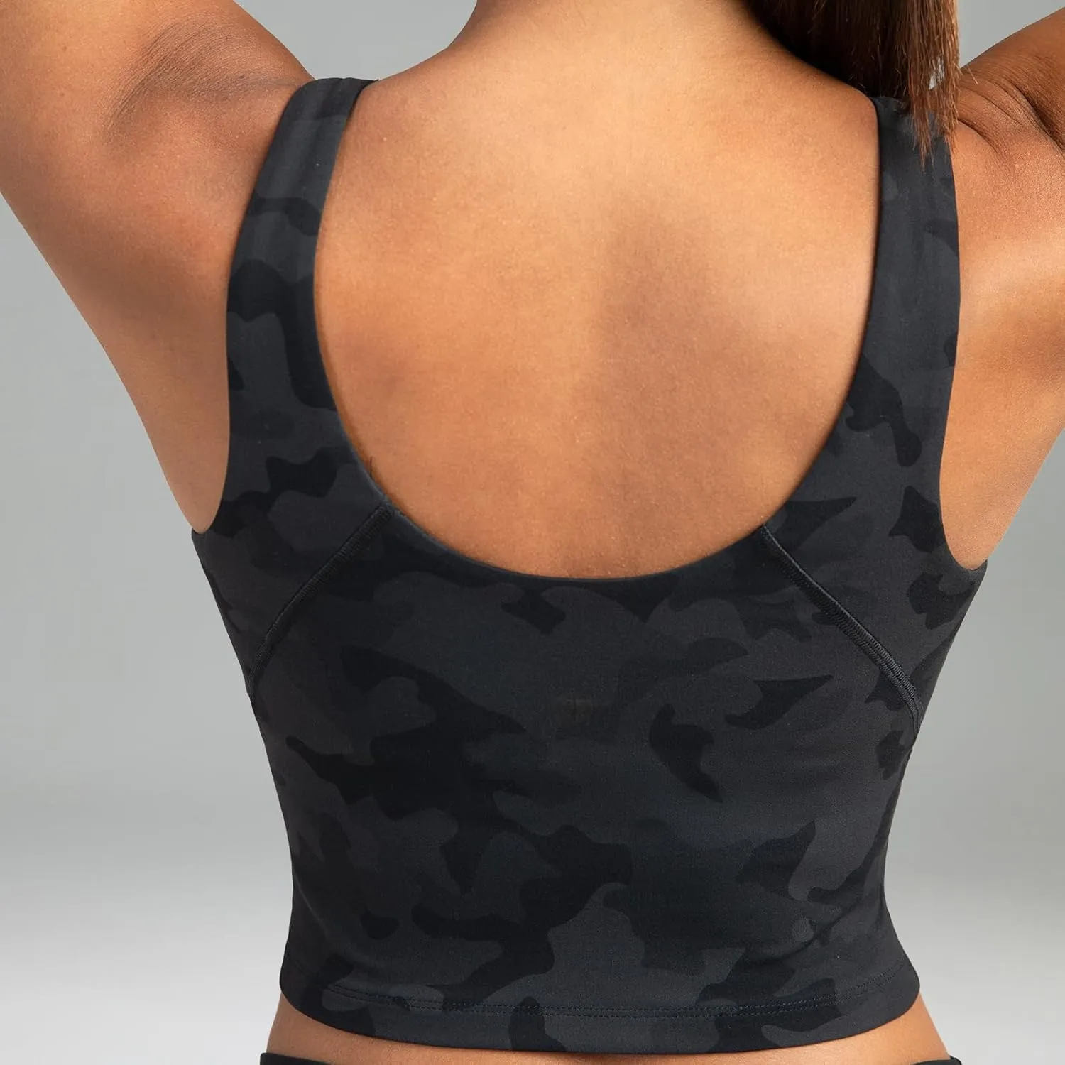 Colorfulkoala Dreamlux Womens Padded Sports Bra High Neck U-Back Yoga Running Workout Athletic Tank Top with Removable Cups