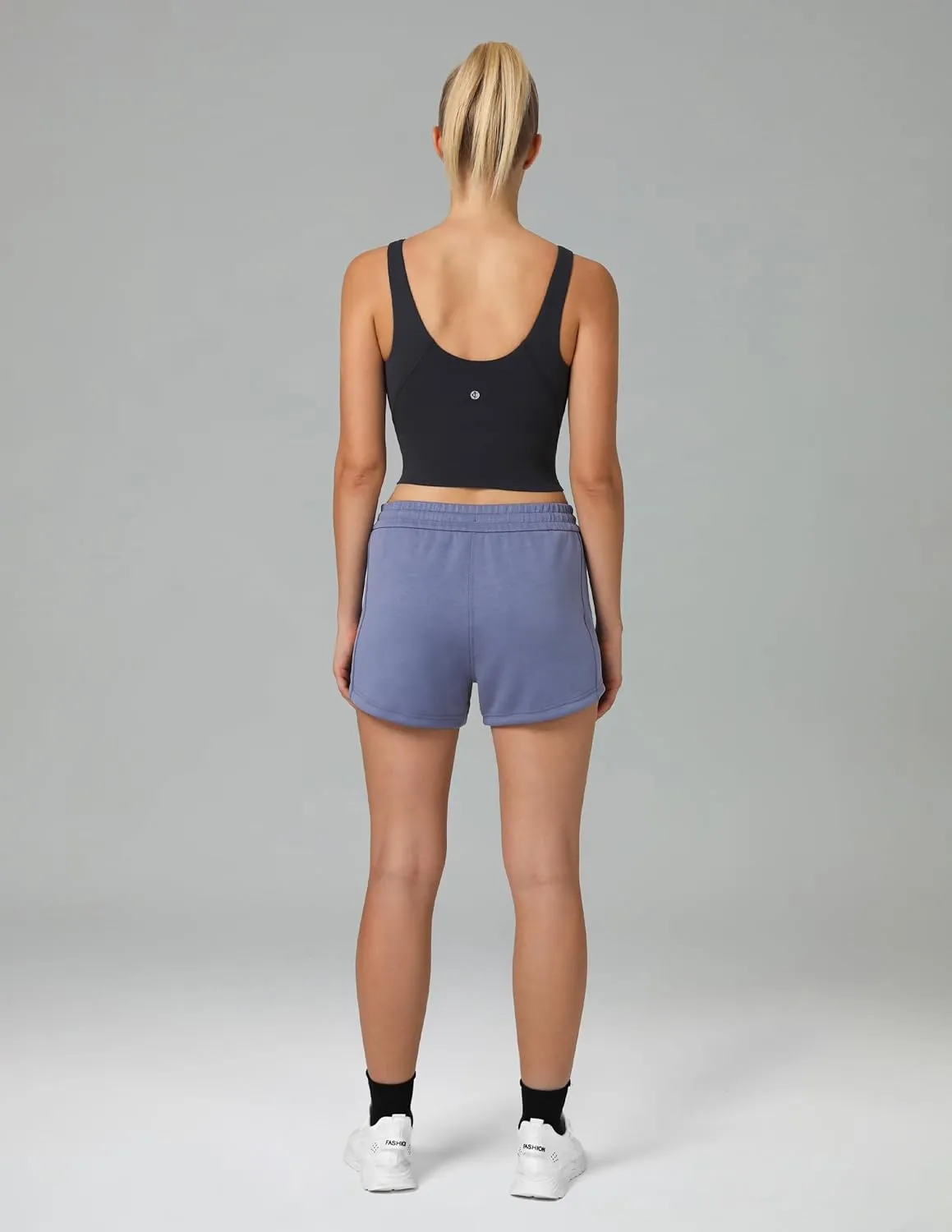 Colorfulkoala Dreamlux Womens Padded Sports Bra High Neck U-Back Yoga Running Workout Athletic Tank Top with Removable Cups