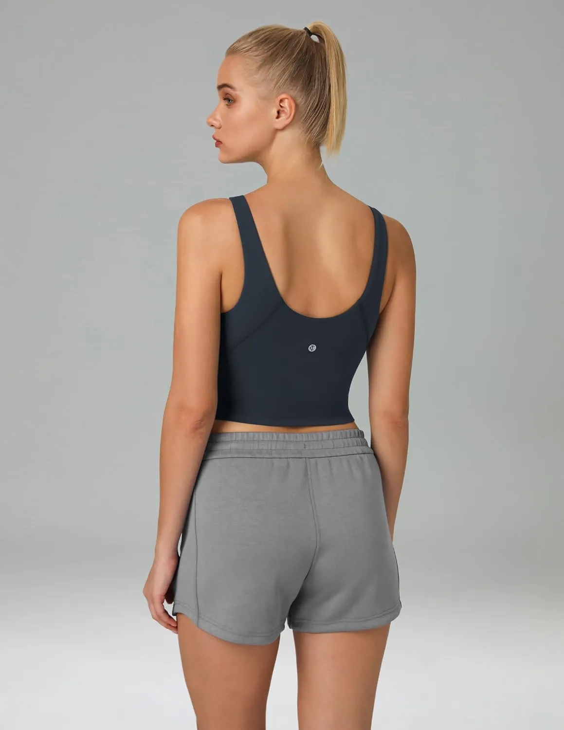 Colorfulkoala Dreamlux Womens Padded Sports Bra High Neck U-Back Yoga Running Workout Athletic Tank Top with Removable Cups