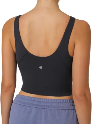 Colorfulkoala Dreamlux Womens Padded Sports Bra High Neck U-Back Yoga Running Workout Athletic Tank Top with Removable Cups