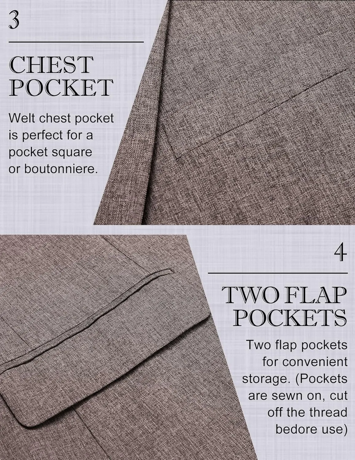 COOFANDY Men's Casual Blazer Lightweight Unlined Sport Coat Regular Fit Two Button Suit Jacket