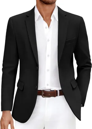 COOFANDY Men's Casual Blazer Slim Fit Lightweight Sport Coat Two Button Suit Jacket