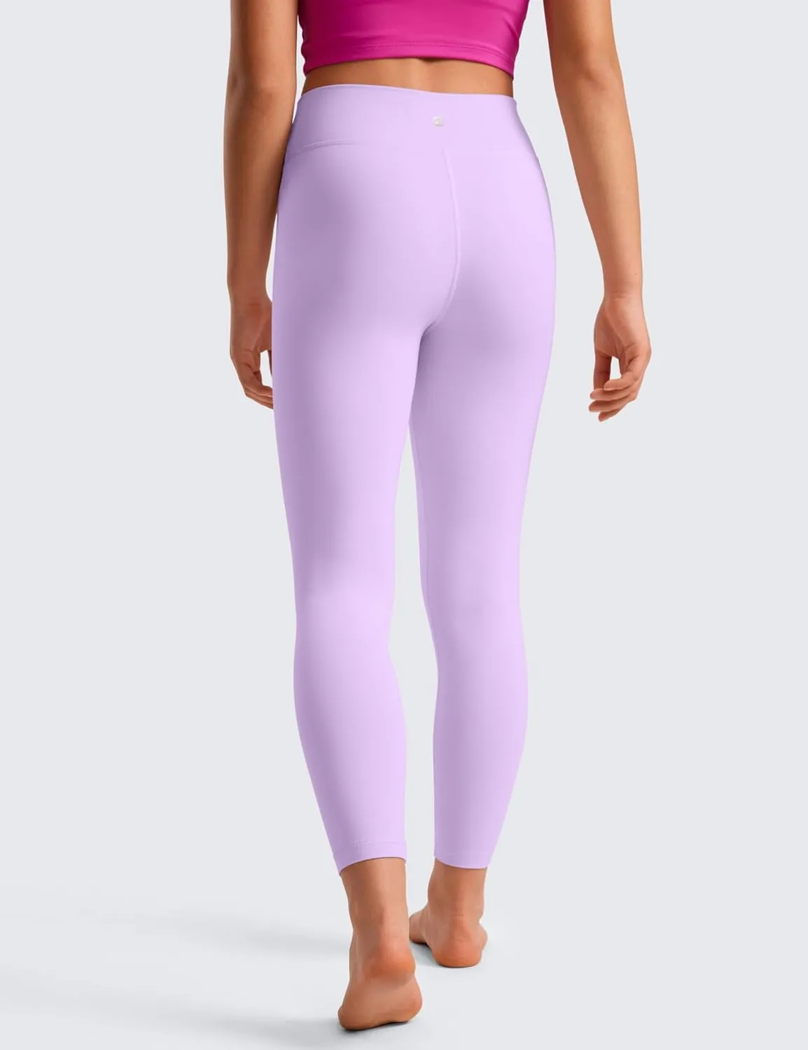 CRZ YOGA Girls Butterluxe Crossover Athletic Leggings - High Waist V Cross Kids Lounge Pants Yoga Active Dance Running Tights
