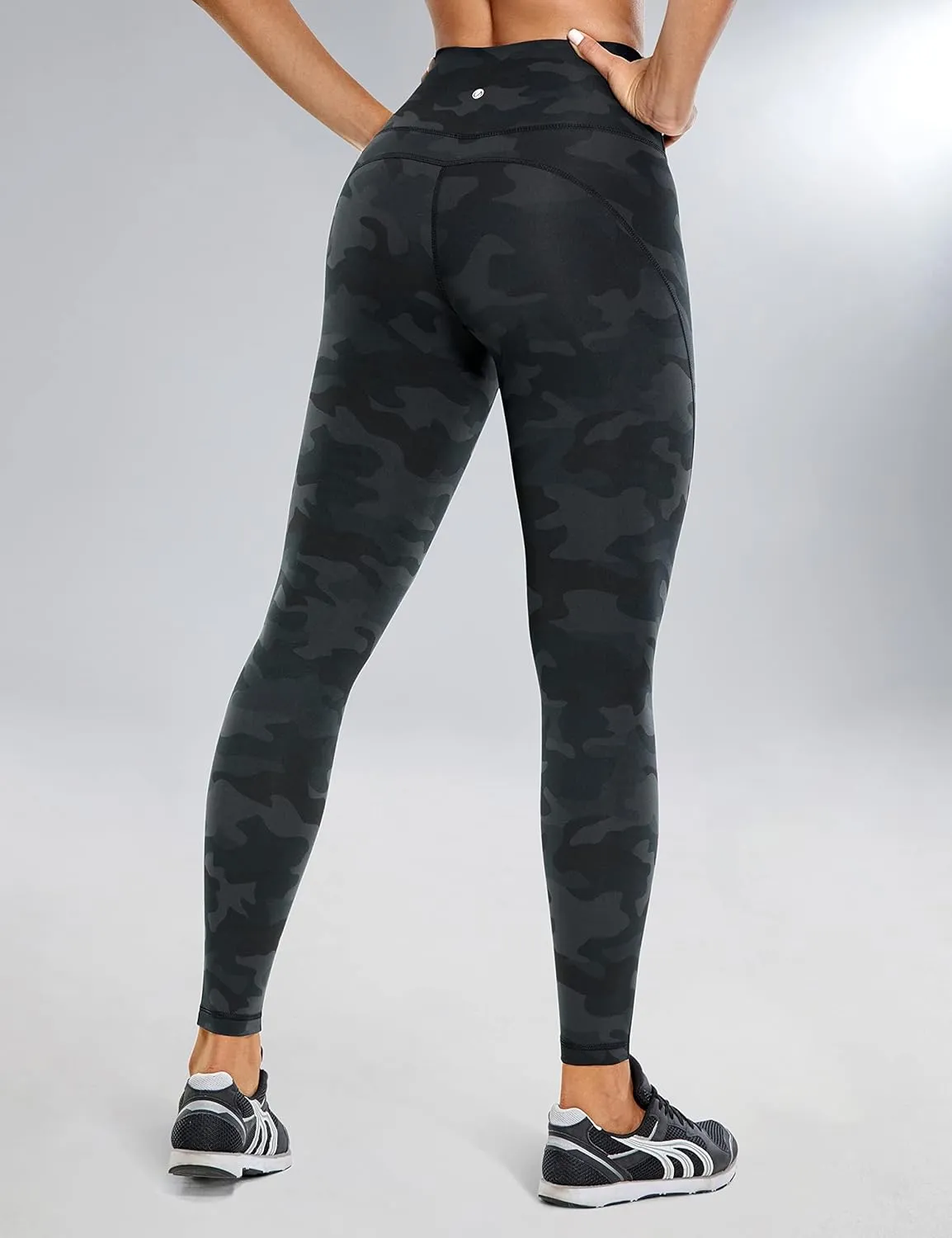 CRZ YOGA Ulti-Dry Workout Leggings for Women 25'' - High Waisted Yoga Pants 7/8 Athletic Running Fitness Gym Tights