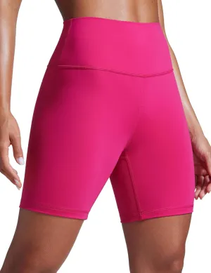 CRZ YOGA Women Butterbreeze Athletic Biker Shorts 6 Inches - High Waist Workout Gym Running Volleyball Yoga Spandex