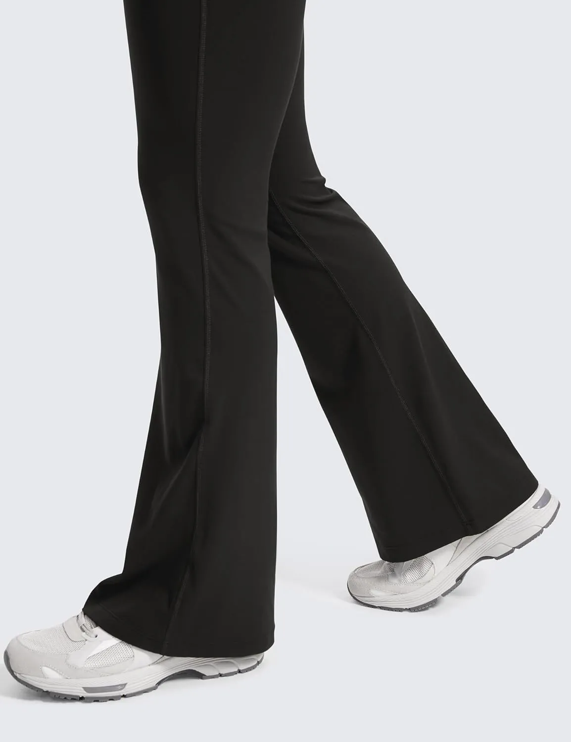 CRZ YOGA Women Butterluxe Maternity Flare Leggings with Pockets 31" - Workout Active Yoga Pregnancy Pants Over The Belly Soft