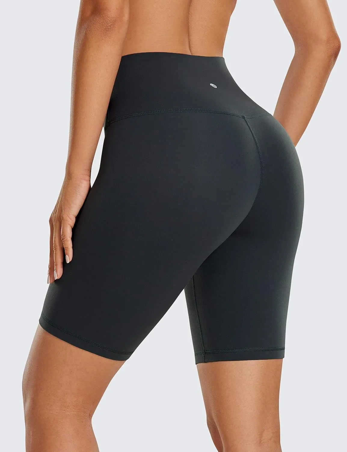 CRZ YOGA Womens Butterluxe Biker Shorts 8 Inches - High Waisted Workout Running Volleyball Spandex Yoga