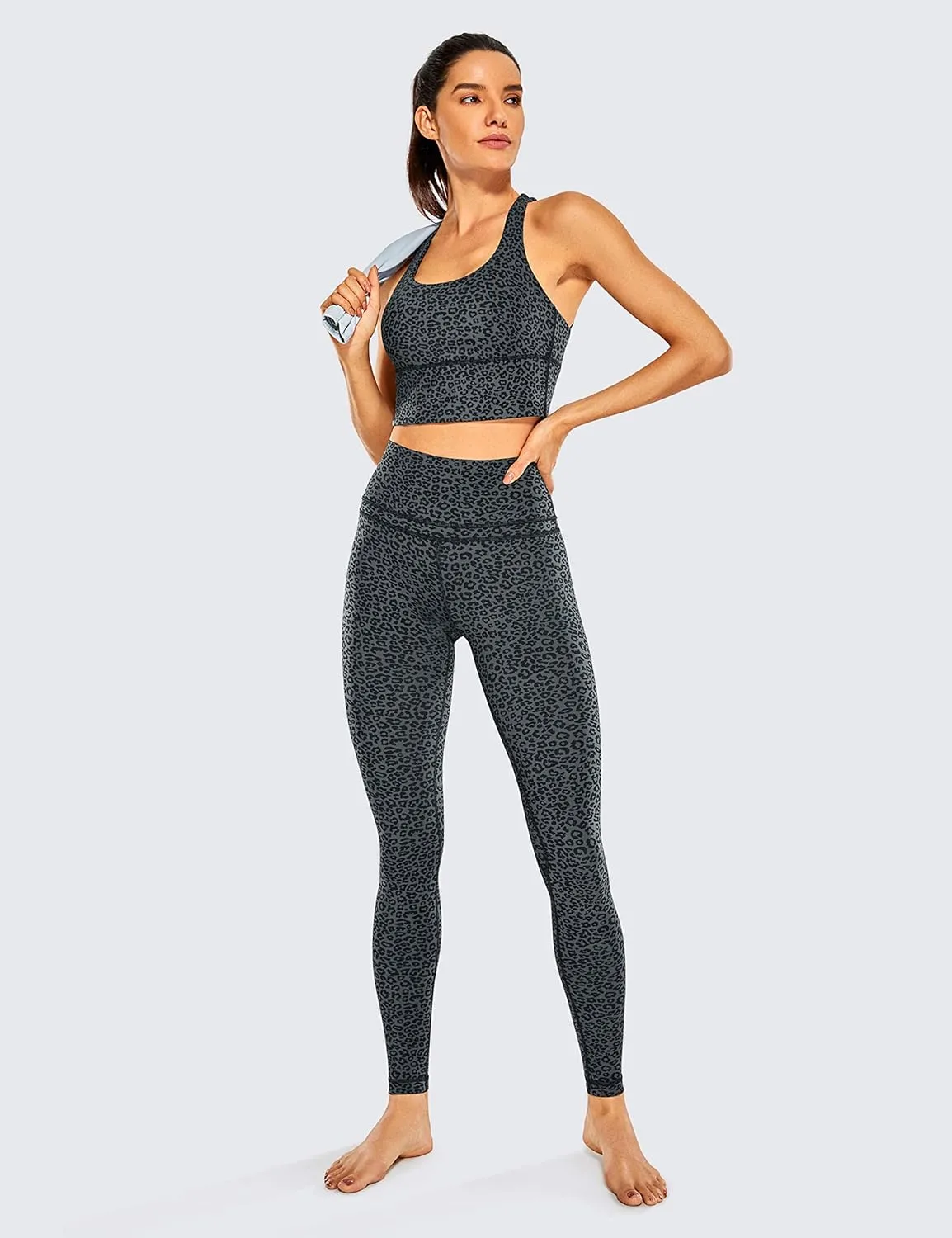 CRZ YOGA Women's Naked Feeling I Workout Leggings 28 Inches - High Waisted Full-Length Yoga Pants
