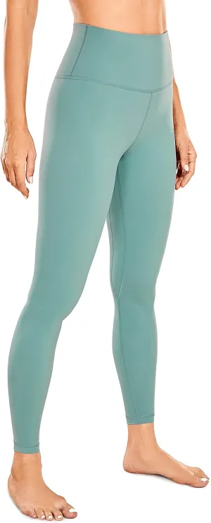 CRZ YOGA Women's Naked Feeling Yoga Pants 28 Inches - High Waisted Workout Leggings Full Length Tights Buttery Soft