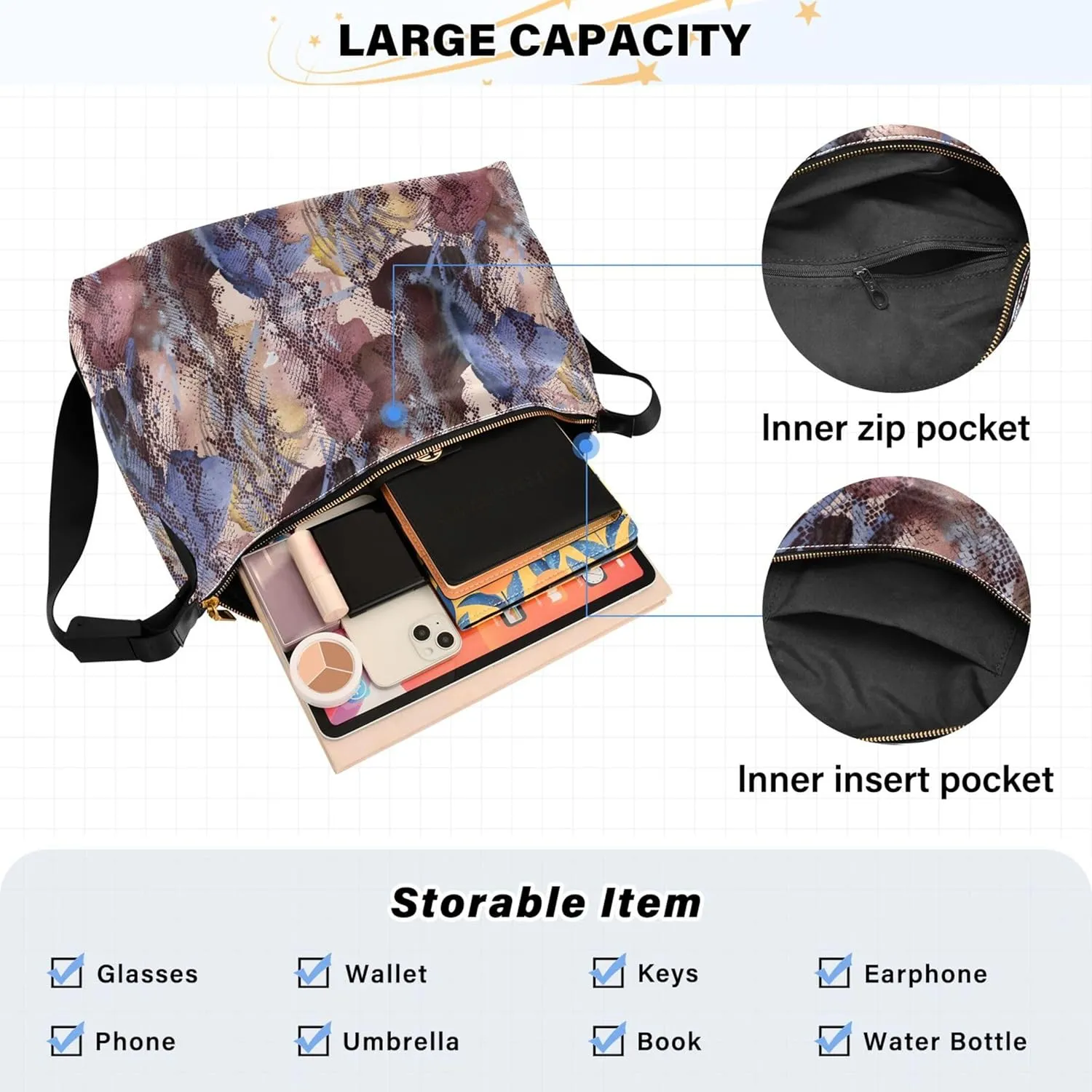 Cute Sloth Checkered Red Heart Hobo Women Handbag Leather Large Purse Crossbody Cute Animal Womens Everyday Purse