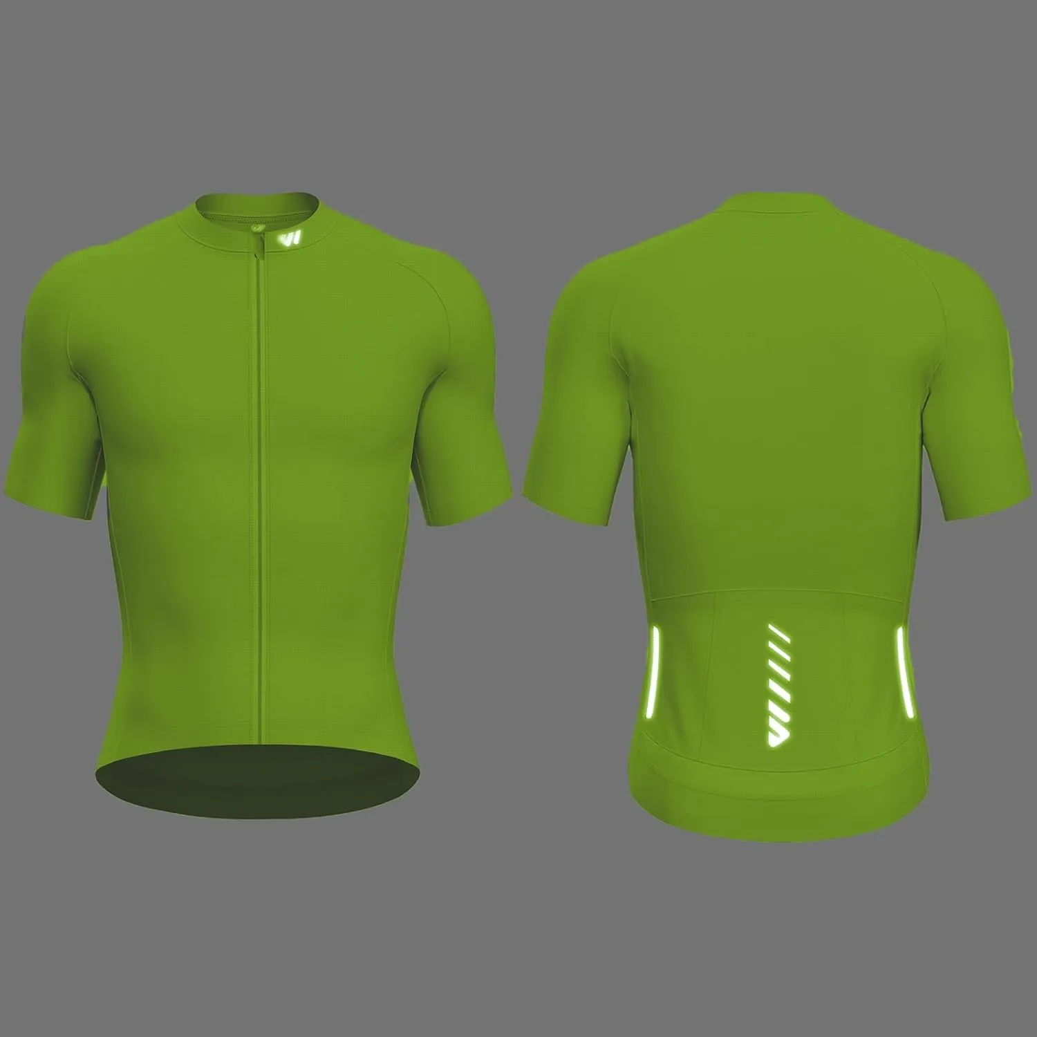 Cycling Jersey Men Short Sleeve, Road Bike Jerseys Full Zipper with Pockets, Bicycle Clothing Breathable Quick Dry