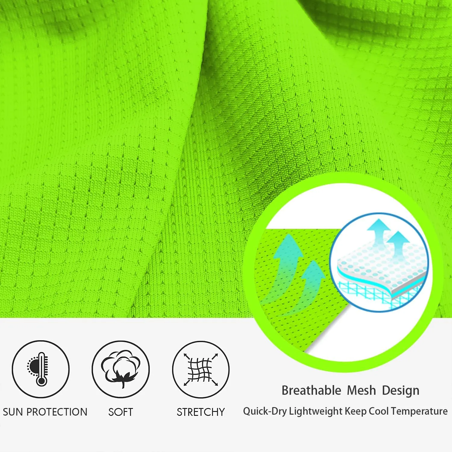 Cycling Jersey Men Short Sleeve, Road Bike Jerseys Full Zipper with Pockets, Bicycle Clothing Breathable Quick Dry