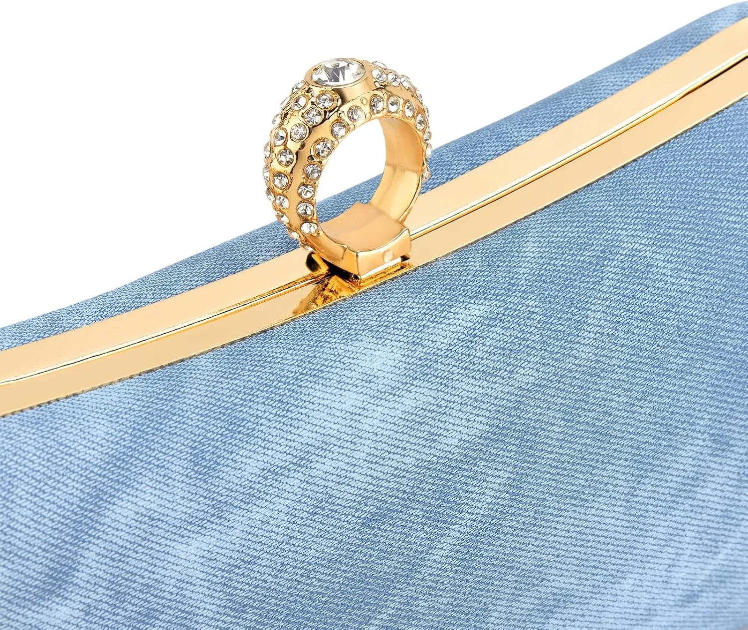 Denim Clutch Purses for Women - Formal Party Wedding & Cocktail Prom Evening Purses