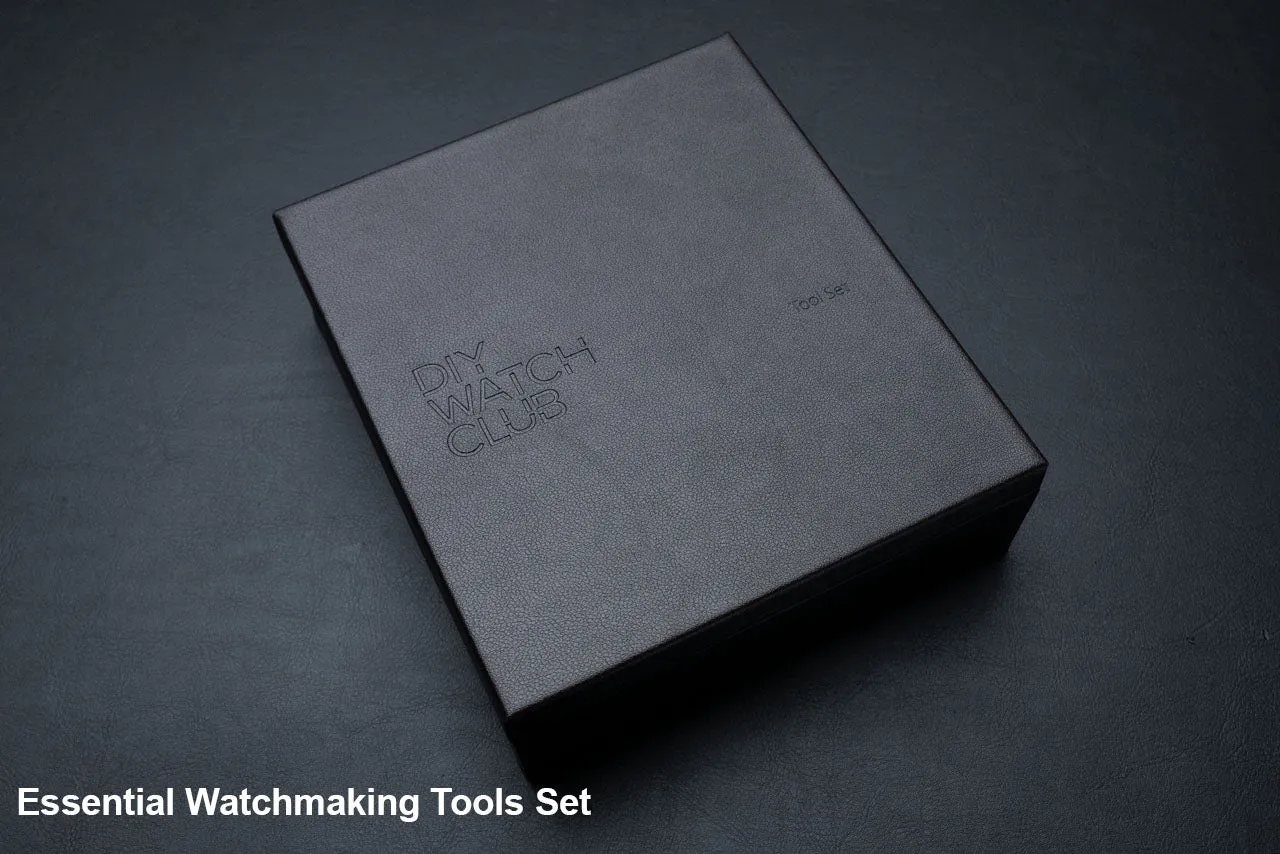 DIY Watchmaking Kit | Black 38.5mm Mosel - Brunette Skeleton vintage dress watch w/ Miyota 8N24