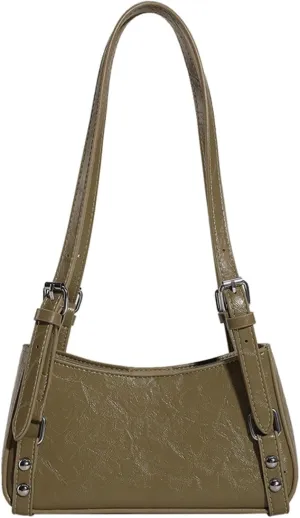 European American Retro Shoulder Crossbody Bag Commuter Versatile Small Square Bag Armpit Bags For Women